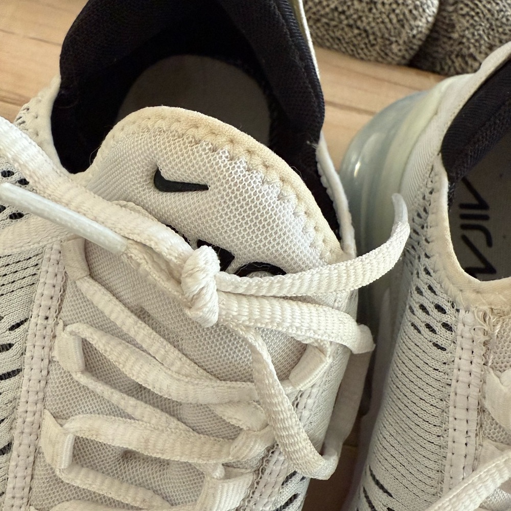 Nike Air Max White and Black Sneakers - Picture 3 of 8